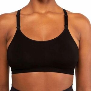 Modern Eternity Black Seamless Crop Nursing Bra
